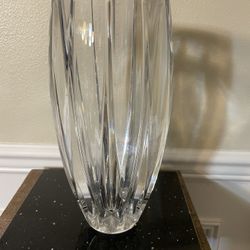 Vintage Marquis by Waterford Crystal Phoenix Pattern Bud Vase 11”T