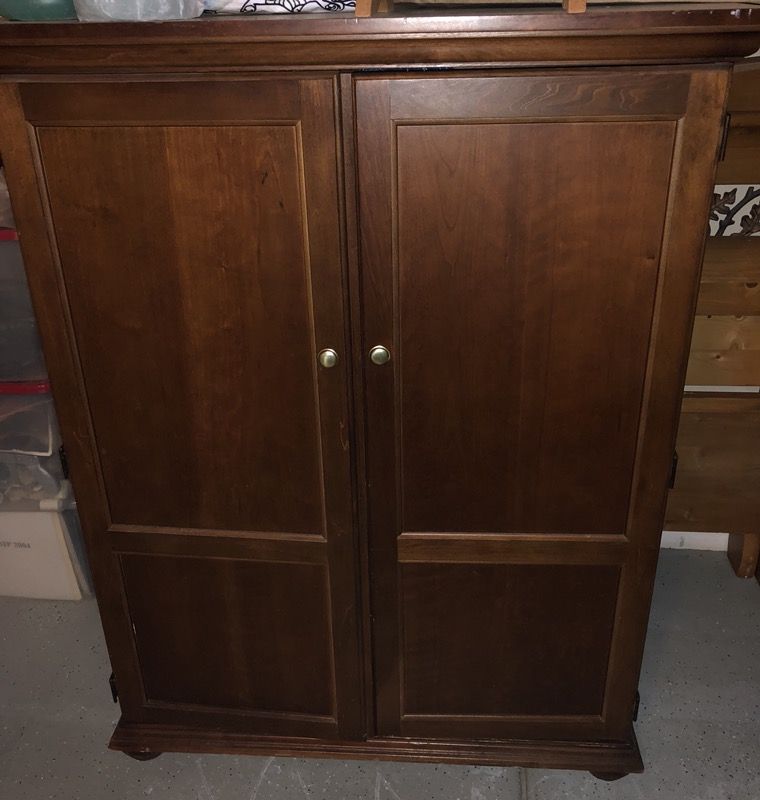 Cherry wood armoire desk