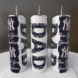 New York Yankees Baseball Dad Tumbler