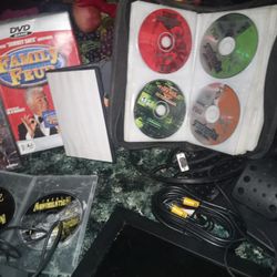 52 Computer Games Including Racing STEERING Wheel And Foot  Petal And Airplane Flying Controller