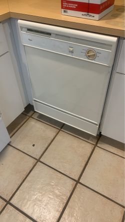 White whirlpool dishwasher