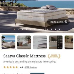 Brand new saatva Pillow Top king mattress 