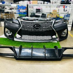 12-2015 LEXUS GS350 GS450 to GS F Style Front Bumper Conversion With Fog Lights& diffuser included