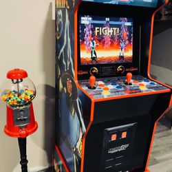 Arcade1Up - Mortal Kombat Legacy Edition Arcade w/ custom Riser & (BONUS Matching Stool)