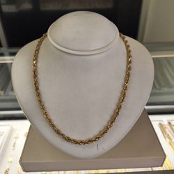 10k Solid Gold Rope Chain 36.8 Grams 26 Long Layaway Available 10% Down If You Interested Please Make Sure You Ask For Maribel Thank You 