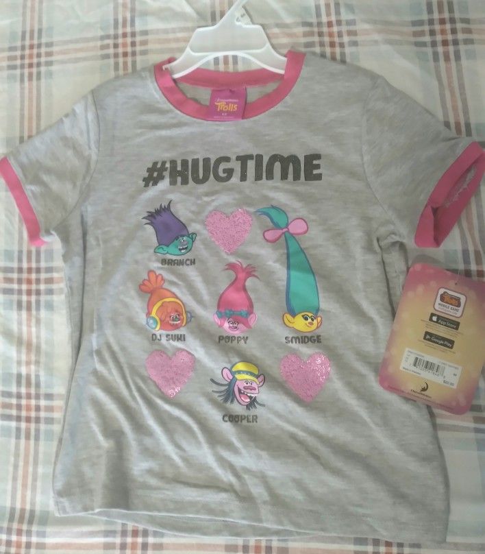 Trolls #Hugtime Girls T Shirt 