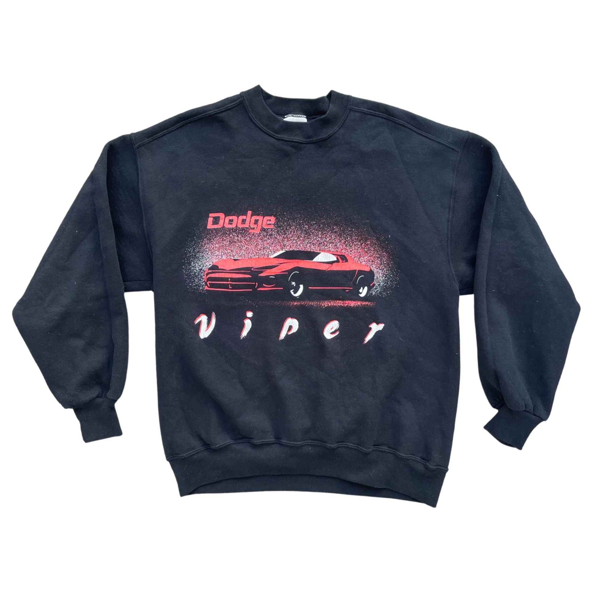Vintage Dodge Viper Car Racing Crewneck Sweater Size Large