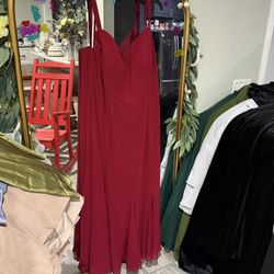 Plus Size 20-3xxx Red Burgundy New Dress