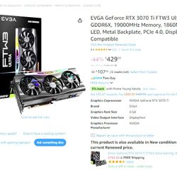 RTX 3070 FTW3 Ultra OC, With Box