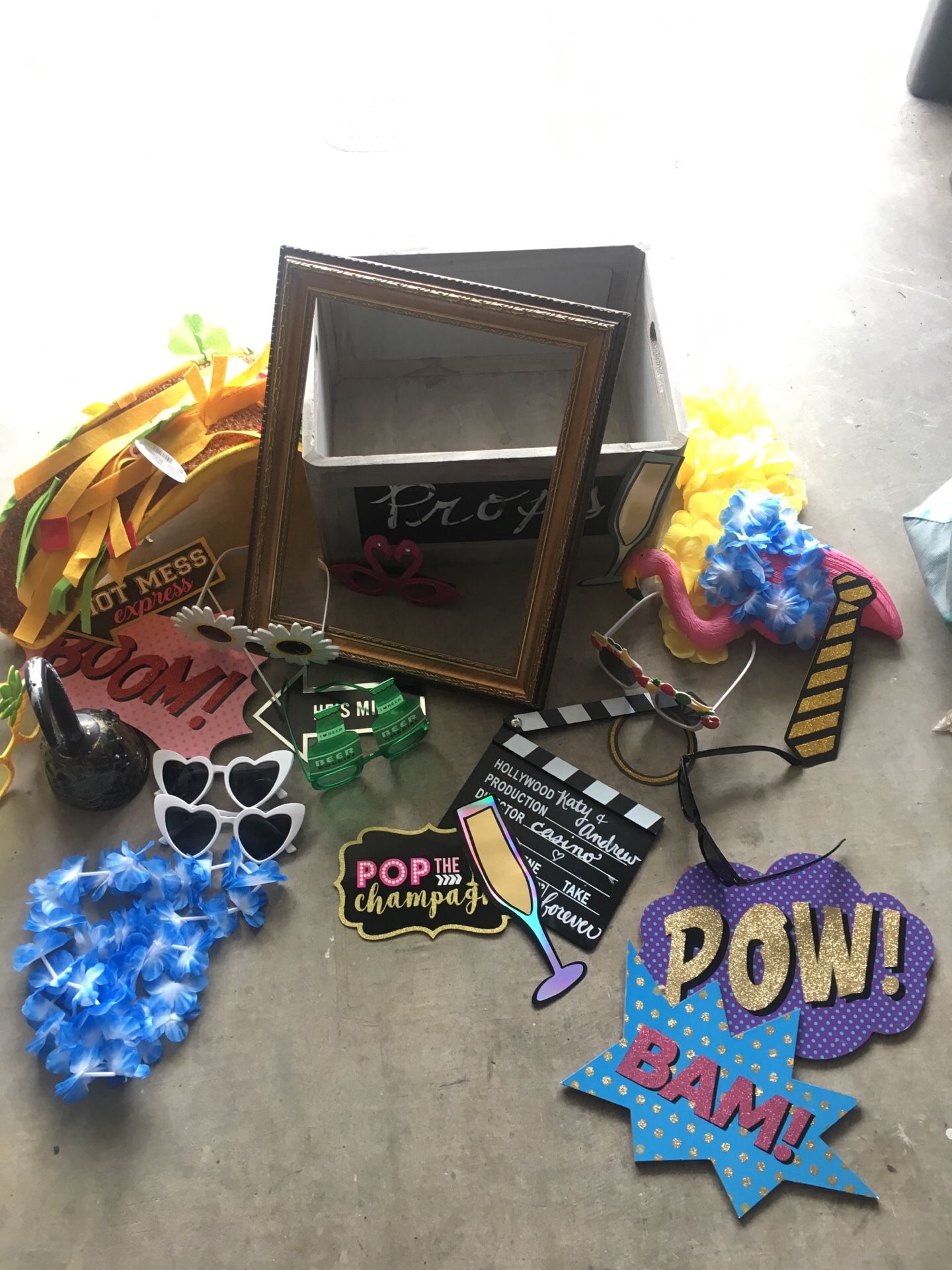 Wedding Photo Booth Prop Box