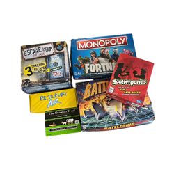 Game Lot Battleship Monopoly Pictionary Air Oregon Trail Scattergories Escape Room