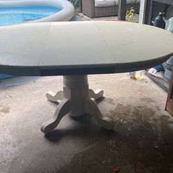 solid wood table removable middle