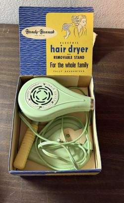 Vintage 1950s Handy Hannah Electric Hair Dryer Tested and Working