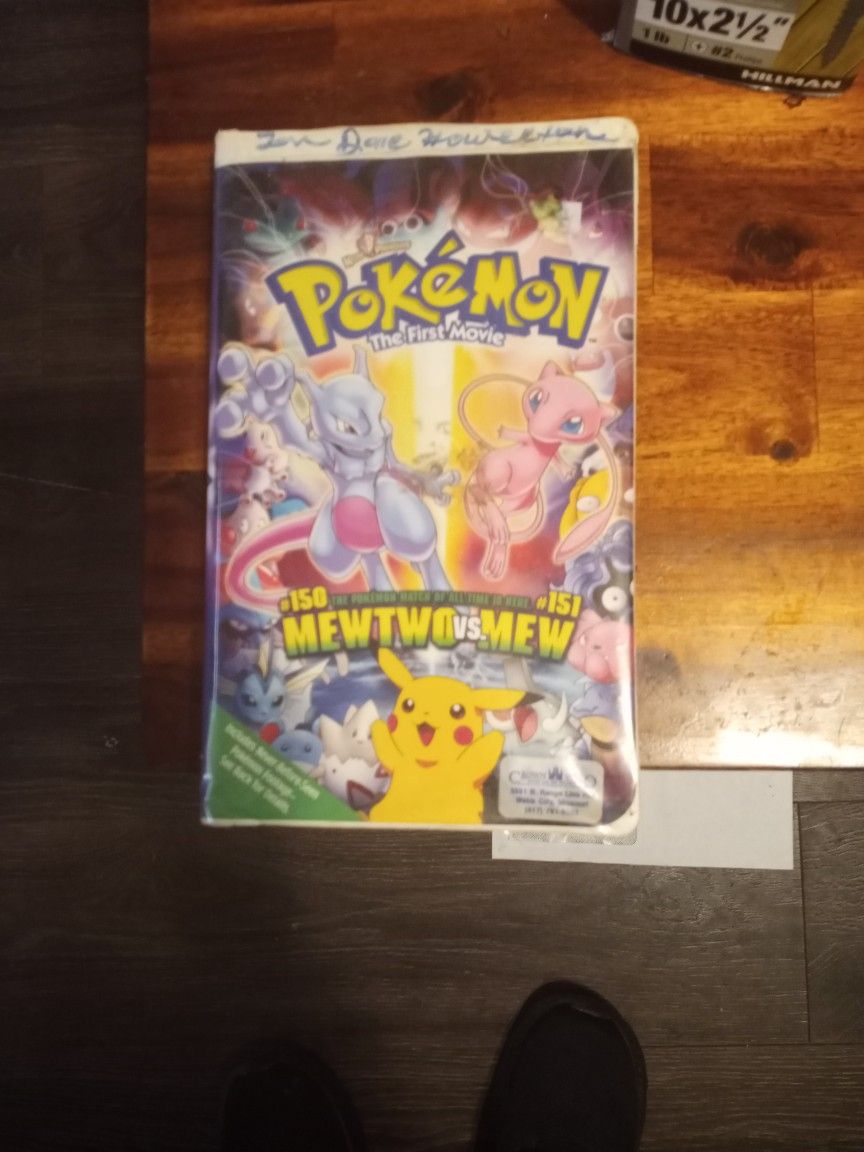 Pokemon The First Movie On VCR Tape It's A Collectors