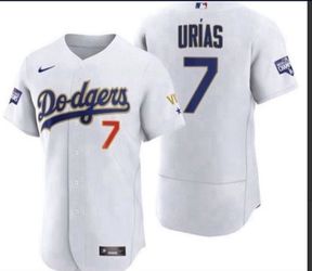 New!! White With Gold Dodgers Urias #7 Jersey for Sale in El Monte, CA -  OfferUp