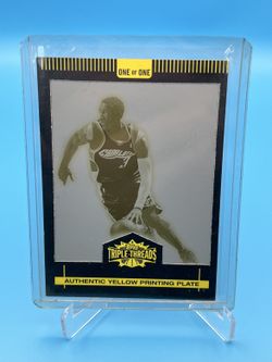 Gerald Wallace 2008-09 Topps Triple Threads Yellow Printing Plate 1/1
