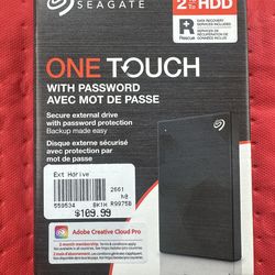 One Touch external drive 2TB password protection