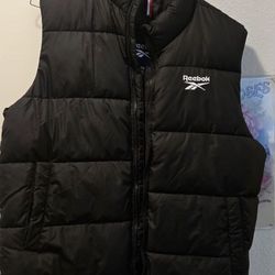 Black Men's Reebok Puffer Jacket