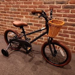 NEW RETROSPEC BEAUMONT MINI 16 MATTE GRAY SINGLE SPEED KIDS YOUTH GIRLS BOYS CITY BIKE BICYCLE WITH TRAINING WHEELS