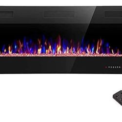 Electric Fireplace - Recessed wall mount & in-wall fireplace heater