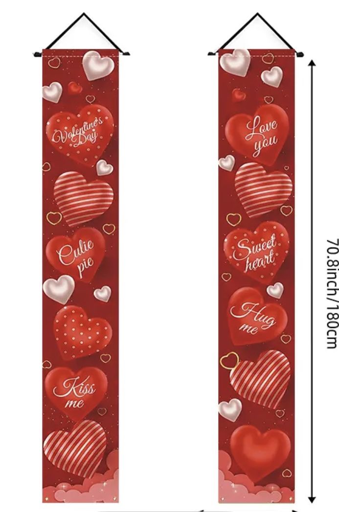 Valentine’s Day’s Balloons And Banners
