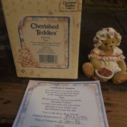 Cherished Teddies Tara "You're My Berry Best Friend" 1995 Figurine # 156310