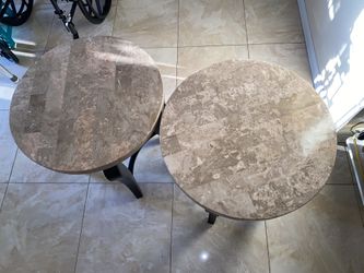 Set Of 3 Marble Table 200