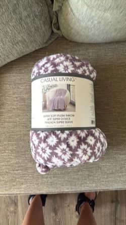 Super soft, plush, throw by casual living
