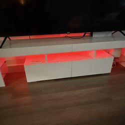 63” LED Modern Entertainment Center