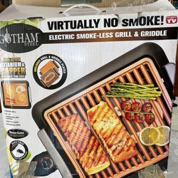 Electric Smoke-free Grill And Griddle
