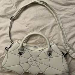 White Spider Purse 