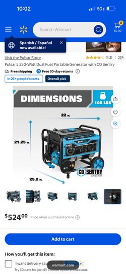 5250 W Generator