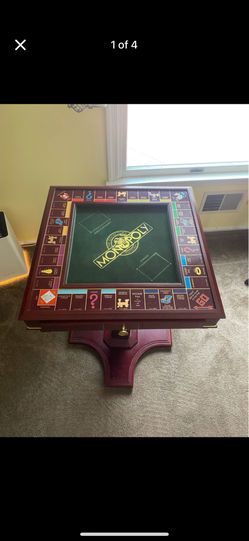 Franklin Mint Monopoly Table With Accessories 