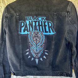 Men's Black Panther Jean Jacket Small