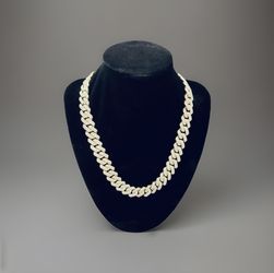 15mm 18” Hip Hop Buss Down Moissanite Miami Cuban Chain
