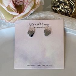 New - Minnie Silver Studs