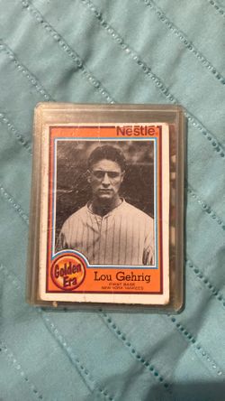 1987 Nestle Golden Era #1 Lou Gehrig