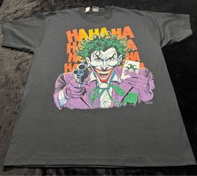 Mens XL Vintage 1989 The Joker DC Comics Tshirt