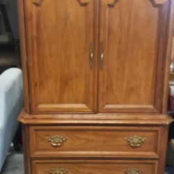 RARE FIND! Lexington Pecan Armoire/Chez