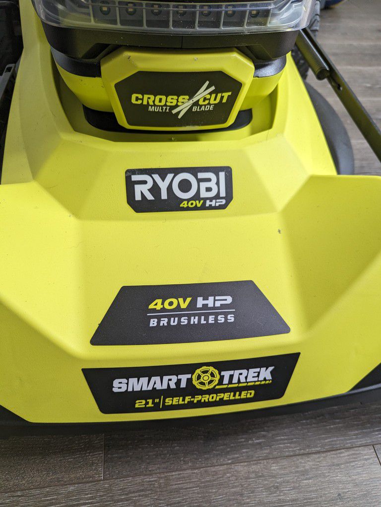 Ryobi 40v 21 Inch Self Propelled Crosscut Lawn mower