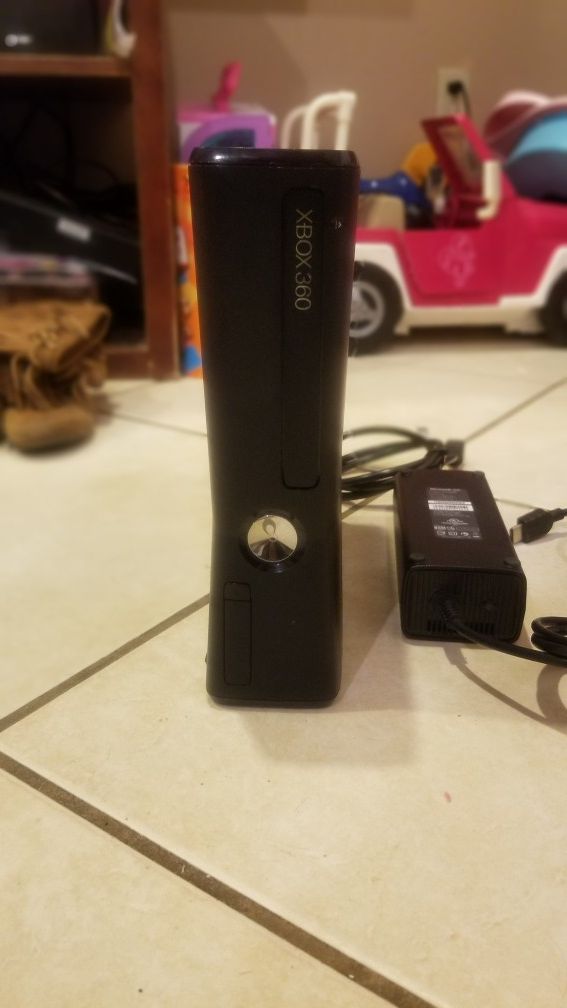 Xbox 360 with power cord and HDMI cable {contact info removed}