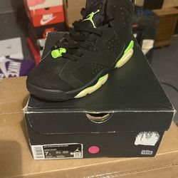 Jordan six electric green