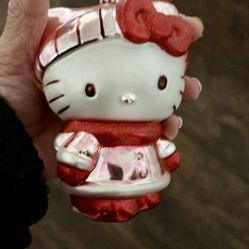 Hello’s Kitty Ornament Size 5” Glass