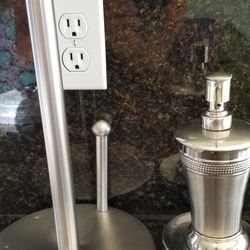 Paper Towel Holder Soap Dispenser Shower Curtains  Clock