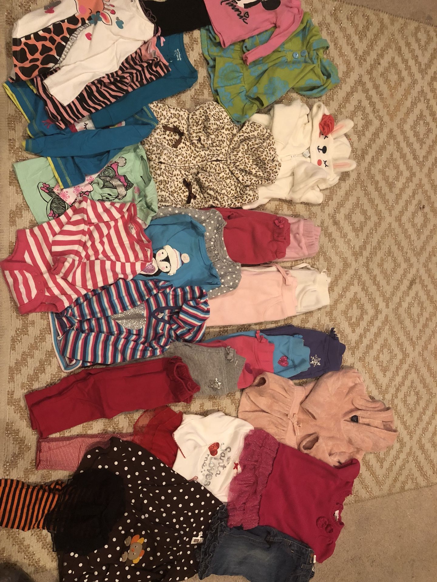 Large lot fall winter girls baby toddler clothes! 30 pieces!