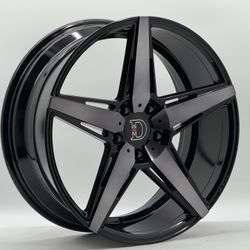 20x8.5 DEFY Wheels style DO2 with Gloss Black with Dark tint finish 5x120 ET 32 Set Of 4 New In The Box