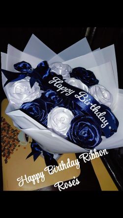 Happy Birthday Ribbon Roses