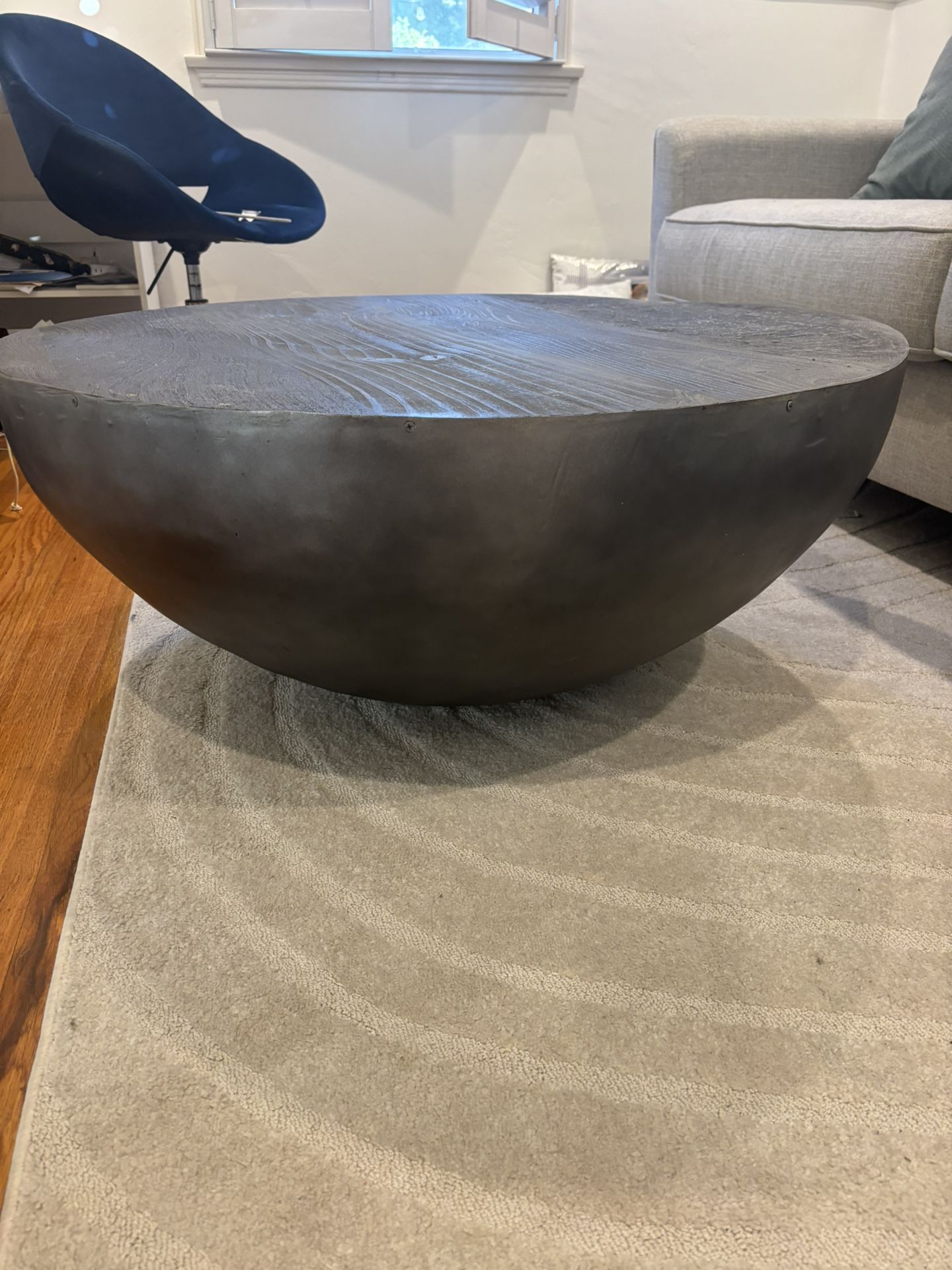 Drum Modern Coffee Table Grey 