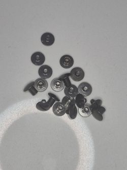 10 Sets 3/8 in Gunmetal Chicago Screws Binding Posts Leathercraft Hardware