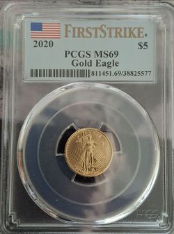 2020 First Strike 1/10th Oz. Gold Eagle